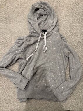 Generation Love Light Gray Pullover Hoodie with Subtle Dot Accents